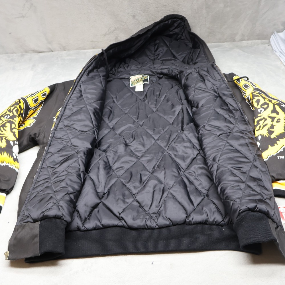Grambling State Tigers Jacket Mens XL Gallop Black Bomber USA Made VTG Rare USA - Picture 6 of 15